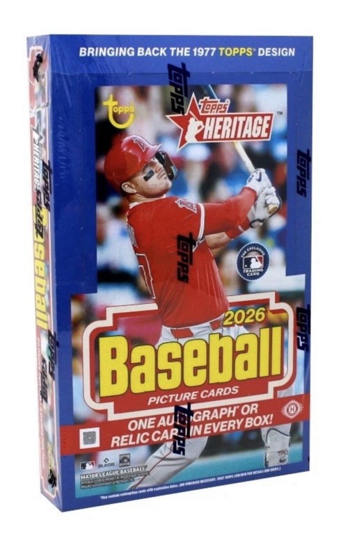 2026 TOPPS HERITAGE BASEBALL FACTORY SEALED 10 BOX HOBBY CASE MLB