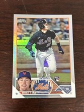 Brett Baty 2023 Topps Series 1 #89 Rainbow Foil SP Rookie Card RC Mets