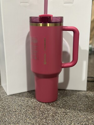 2024 Holiday Stanley x Starbucks Berry Pink Glitter Stanley Tumbler 40 Oz.  | eBay