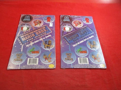 Super Mario Bros. The Movie 1993 Nintendo Collector Series Caps Pogs Both Design