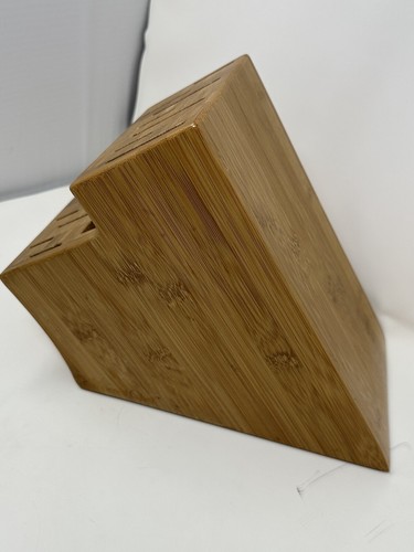 The Pampered Chef Wooden Bamboo 16 Slot Knife Block - Picture 4 of 7