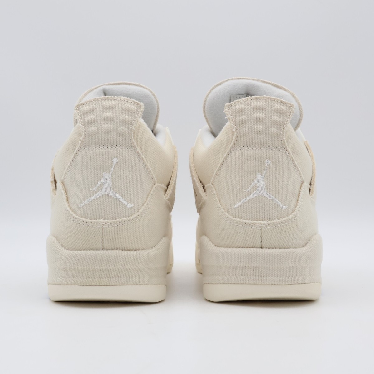関税込 Nike Air Jordan 4 Retro Sail Canvas DQ4909-100 DQ4909-100 Nike Air Jordan 4 Sail Blank Canvas Cement Grey