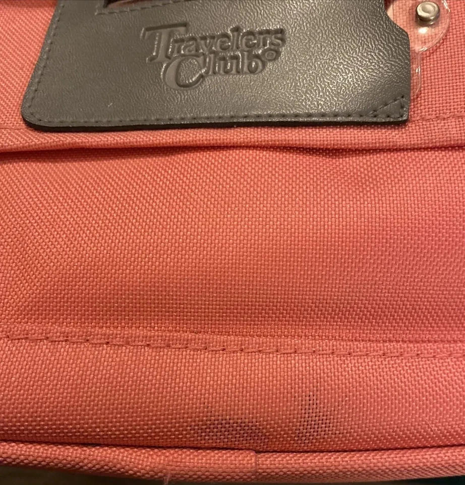 "Bolso de mano pequeño Travelers Club rosa - rosa 12 X 9 X 7"" bolso rígido usado en excelente estado" Foto 3 de 4