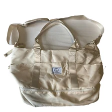 Goewy Workshop Gym Duffle Bag Womens One Size Cream Shoulder Strap Zip