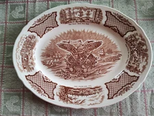 FAIR WINDS Chop Serving PLATTER 15 1/2 X 12 ALFRED MEAKIN STAFFORDSHIRE England