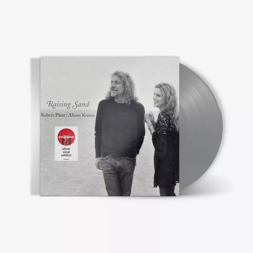 RAISING SAND Robert Plant & Alison Krauss silver Vinyl LP 11661-9075-1 New Open - Image 3 of 3