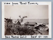 c1931 View From Point Firmin  Photo San Pedro California