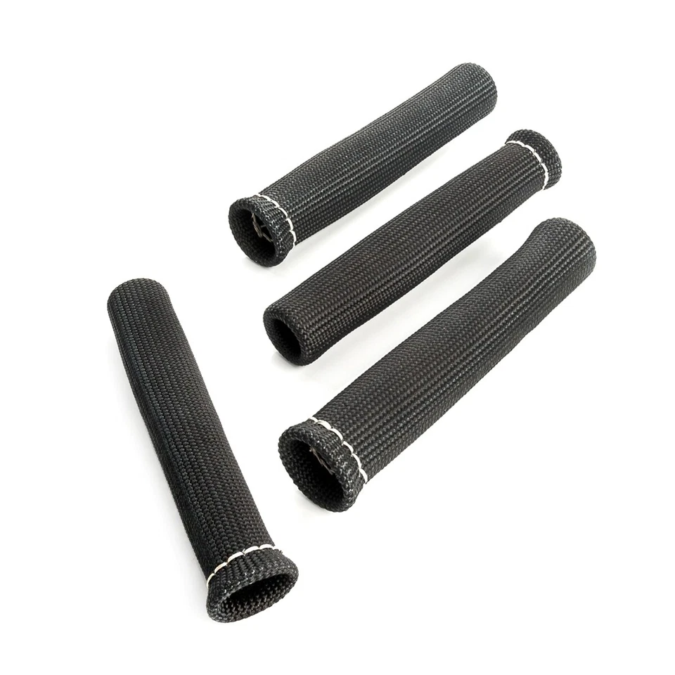 4x Auto Candela Protettiva Scudo Termico Copertura Nera per Audi Q3 Q5 Q7 - Immagine 2 di 4