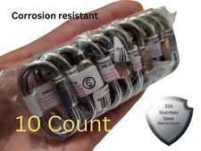 316 Stainless Steel Quick link 3/16" (5mm) Marine Grade for hiking, Sailing