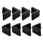 <!--F#f_0-->8 Pcs Black Rubber L Shaped Furniture Right Angle Foot Leg Covers Pad 30mmx30mm<!--F/-->