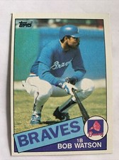 1985 Topps Baseball Card #51 Bob Watson Atlanta Braves Nm O/C Free Shipping!