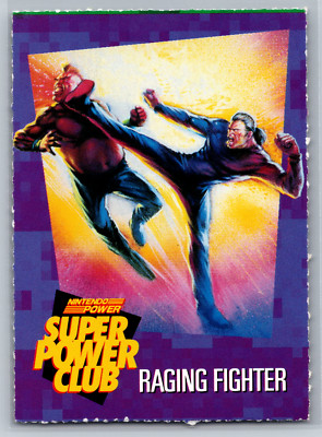 Raging Fighter Nintendo Super Power Club Magazine Card #96 Perforated