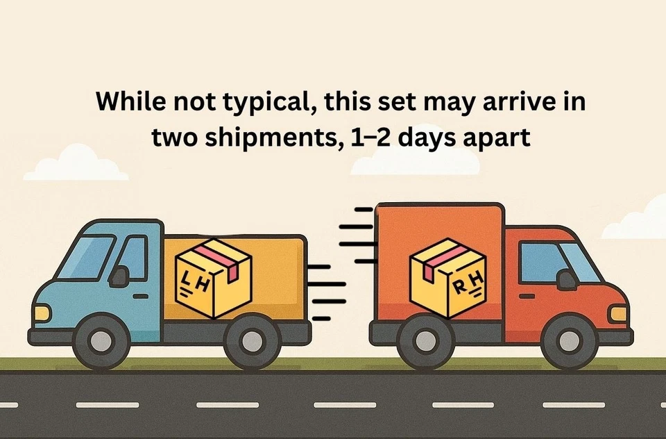 For 92-14 Econoline Van Front Outside Exterior Door Handle Pair Left + Right Foto 3 de 3