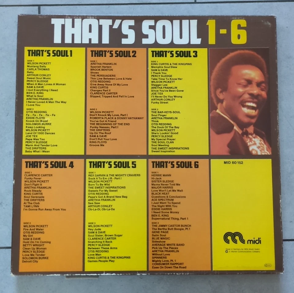 Various    That's Soul 1-6   5LP Vinyl Box   GER  -1 Platte fehlt-  EX/EX - Bild 2 von 4