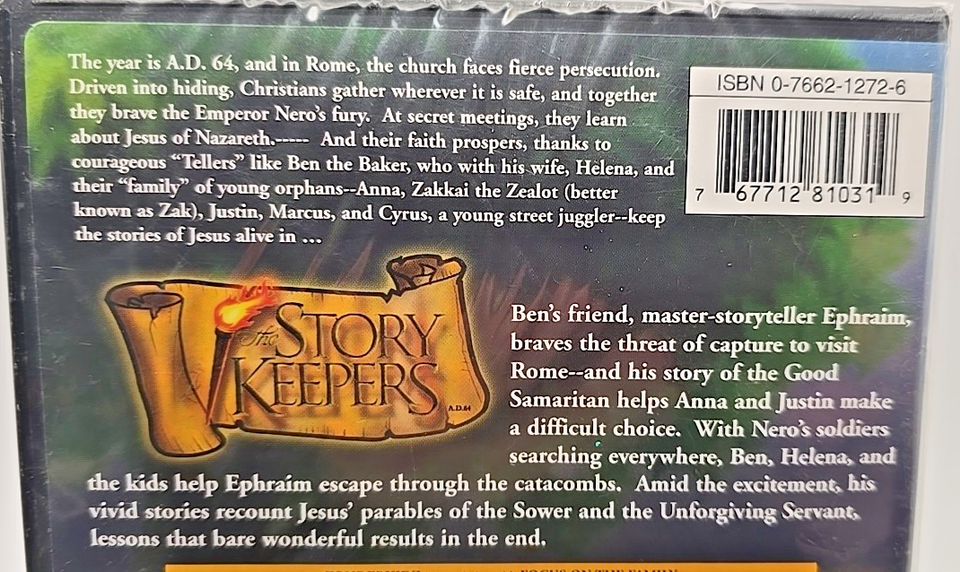 The Story Keepers Catacomb Rescue DVD 2002 Christian Family Animation ...
