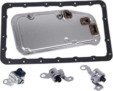 HERCOO A340E A340F Transmission Shift Solenoid +TCC Lockup Solenoid with Filter