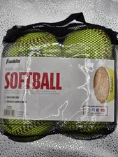 Franklin Sports Practice Softballs - OL1000 Fastpitch 12" Inch 4 Pack New