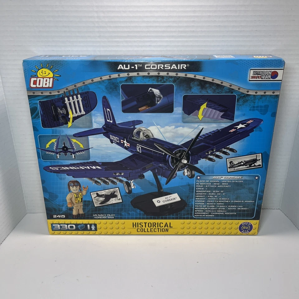COBI Historical Collection AU-1 Corsair 330 Pcs Building Set # 2415 BRAND NEW - Image 2 of 4