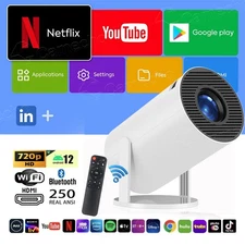 Projector 5G 4K Smart HD LED WiFi Bluetooth HDMI Android Office Home Theater USB