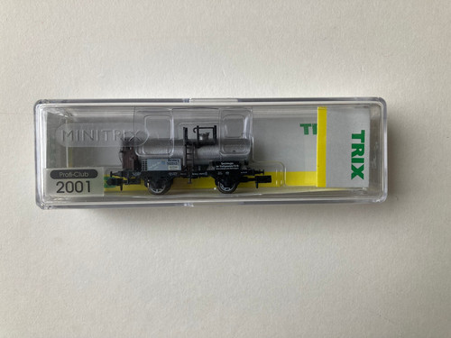 Minitrix 15037, Sondermodell TRIX-Proficlub 2001, 2achs. Kesselwagen, neuwertig | Zustand: Neu