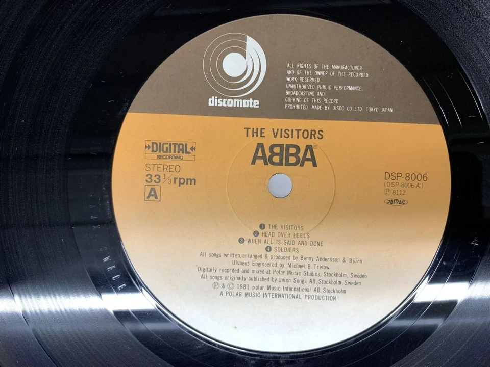 ABBA THE VISITORS Japan LP [42423ER] - Image 2 of 2