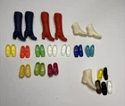 Vintage 1960/70s Barbie Doll Shoe Lot Made In Korea 13 Pairs + 6 Singles Heels