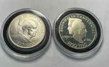 1990 P & W  $1 Eisenhower Coin - Lot of 2 - 90% Silver Coin
