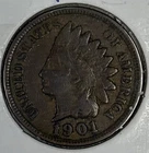 1901 Fine Indian Head Cent, Item 977