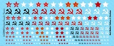 GI Joe October Guard Soviet Logos Waterslide Decals for action figures