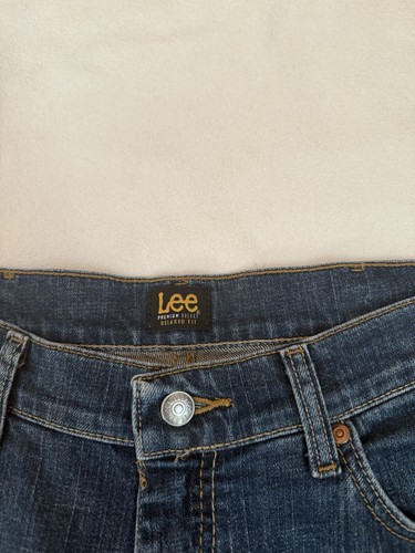 Pantalones de mezclilla Lee para hombre calce relajado lavado medio 36 x 30 en muy buen estado - Imagen 5 de 10