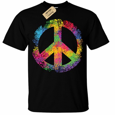 rainbow peace sign shirt
