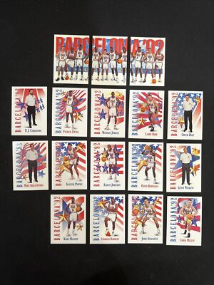 1991 Skybox USA Dream Team Olympic Basketball 17 Card Mint Set