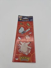 Pokemon Stickers Year 1998 Vintage 2 Sheets New Sealed Clefable Butterfree