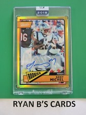 2018 Panini Honors Classics Sony Michel Gold Auto RC #20/25 Rookie Card Patriots