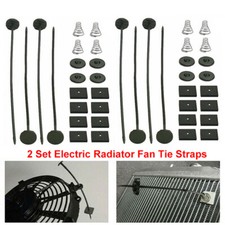 Universal Car Electric Radiator Condenser Oil Cooler Fan Tie Strap Mounting Kit
