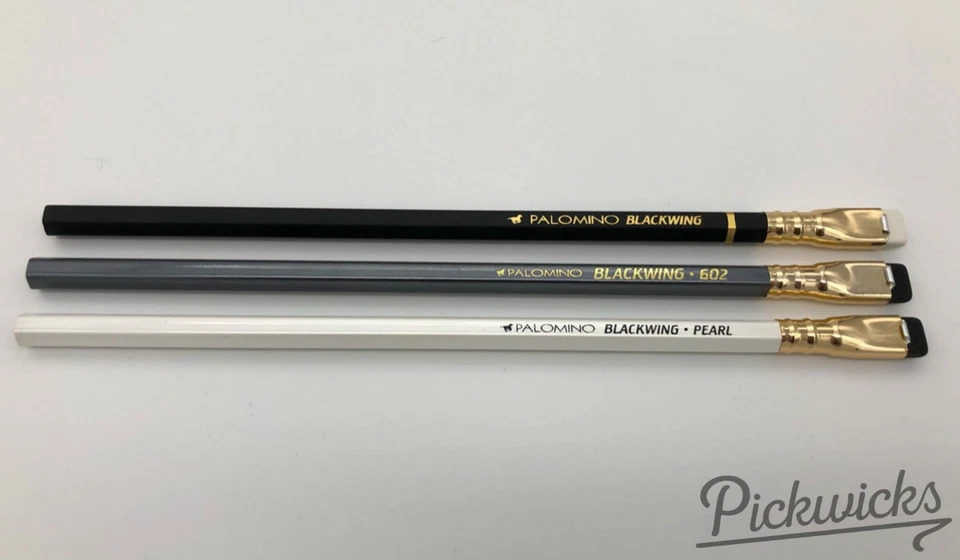 3 Lápices Raros - Retirado Palomino Blackwing Original, Perla, 602 con Logotipo de Caballo Foto 4 de 4