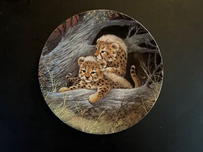 W.S. GEORGE FINE CHINA  TOGETHERNESS  PAW PRINTS BABY CATS OF THE WILD PORCELAIN