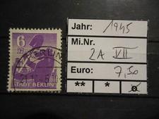 Berlin Brandenburg 1945 - Mi.Nr.  2A VII gestempelt - 7,50 Euro (601)