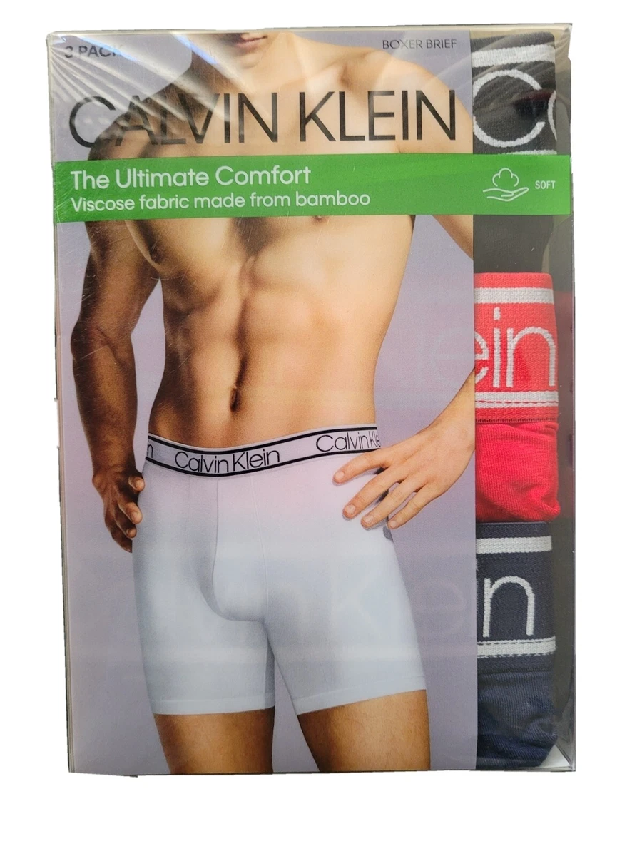 Calvin Klein Men's The Ultimate Comfort Boxer Brief 3-Pack Sz Small