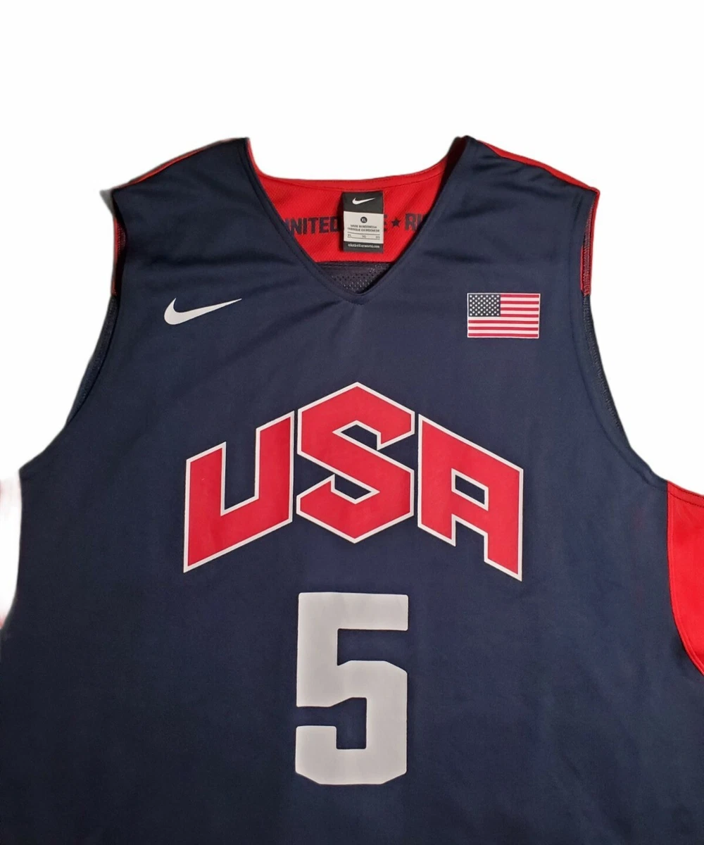 USA 2012 Olympic Dream Team Ten 5 Kavin Durant Blue Basketball Jersey