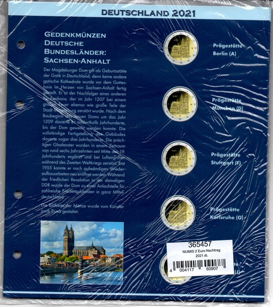 "Leuchtturm ErgäNzung/Nachtrag Numis, \"Europas 2-Euro-GedenkmüNzen\" 2021"-image