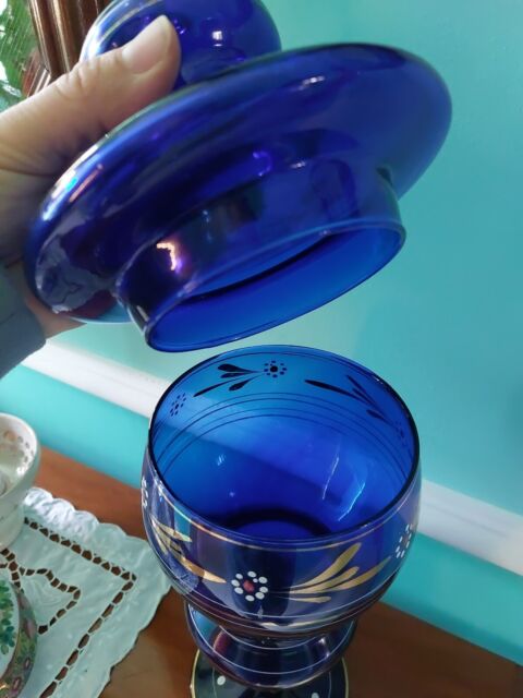 Bellissimo vaso da farmacia murano blu dell 900. WN7575