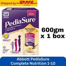 Abbott Pedia Sure Complete Child Nutrition Growth 1-10 Yrs Vanilla 600g DHL Ship