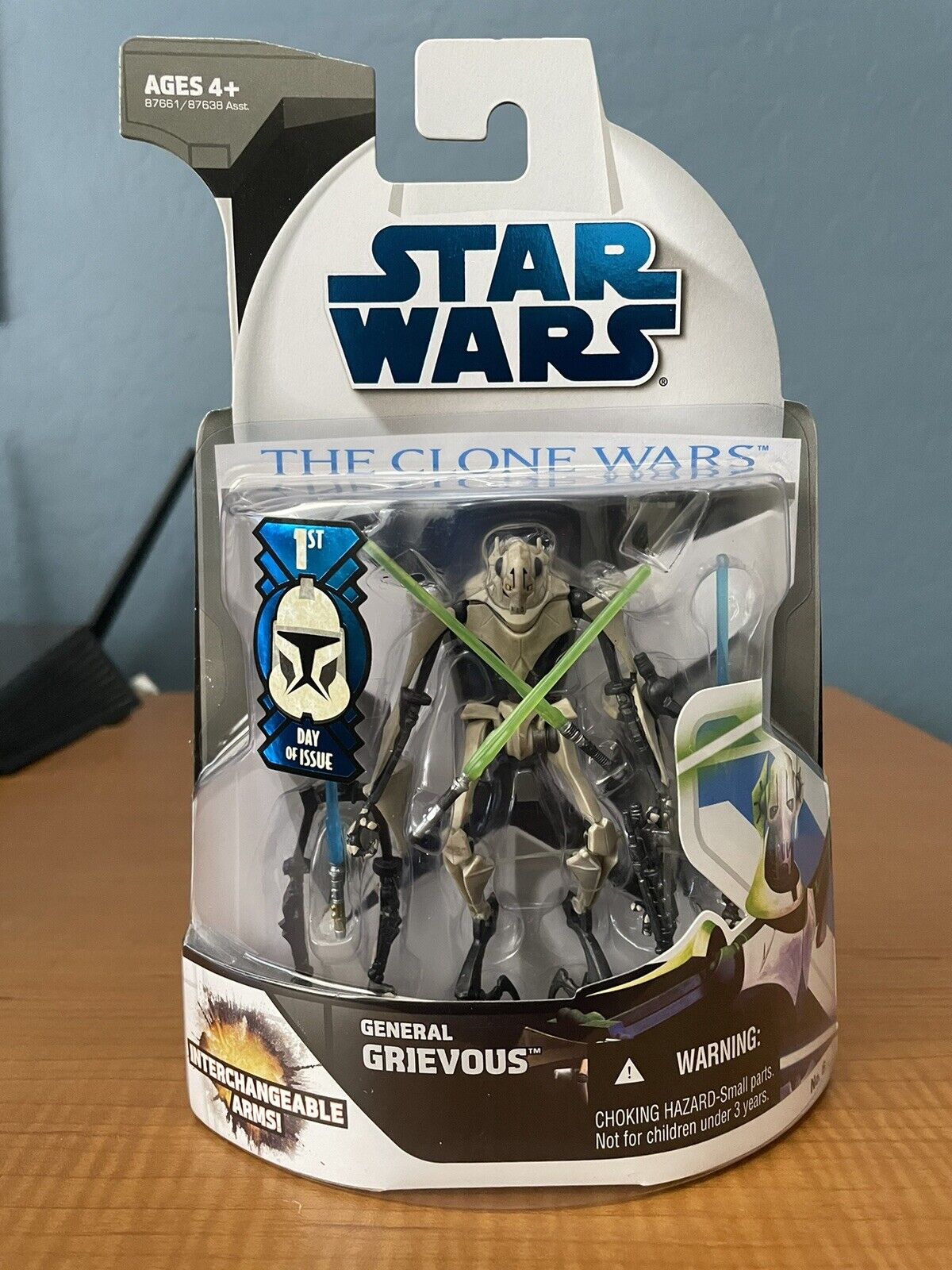 Star Wars Clone Wars General Grievous #6 1st Day Issue Action Figure 3.75 inch