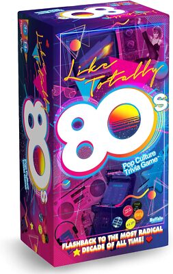 Like Totally 80's Trivia Card Game - 80s Pop Culture Fun by Buffalo Games