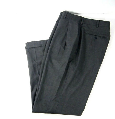 Zanella Herren Anzughose 33 Austin 100 % Wolle einfarbig grau Plissee Karriere Arbeit - Bild 3 von 5