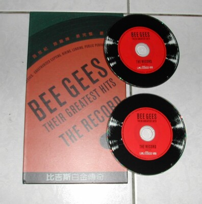 Bee Gees Their Greatest Hits The Record 2001 Version Taiwan Only Promo 2 CD Box
