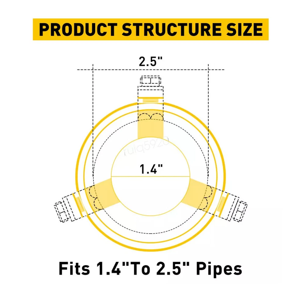 2.5 Inlet Rear Car Dual Exhaust Muffler Tip Tail Pipe Steel For Dodge Ram srt10 Foto 3 de 4