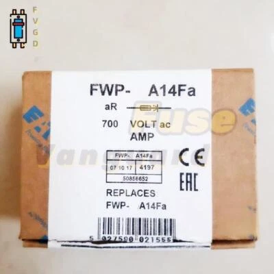 10 Stück Eaton Bussmann FWP-50A14F FWP-50A14Fa 50A 700V 14x51mm Hochgeschwindigkeitssicherung - Bild 1 von 4