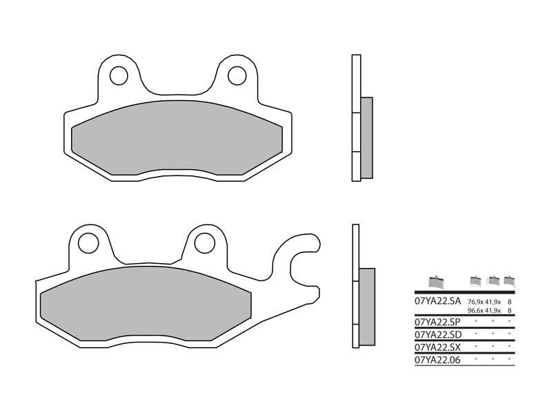 Plaquettes de frein avant Brembo pour Yamaha YBR 250 l'excellence du freinage moto